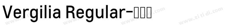 Vergilia Regular字体转换
